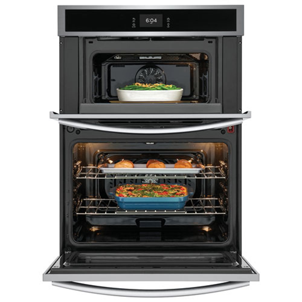 Frigidaire Gallery 30" 5.3 CU. Ft Combination Electric Wall Oven (GCWM3067AF) - Stainless Steel