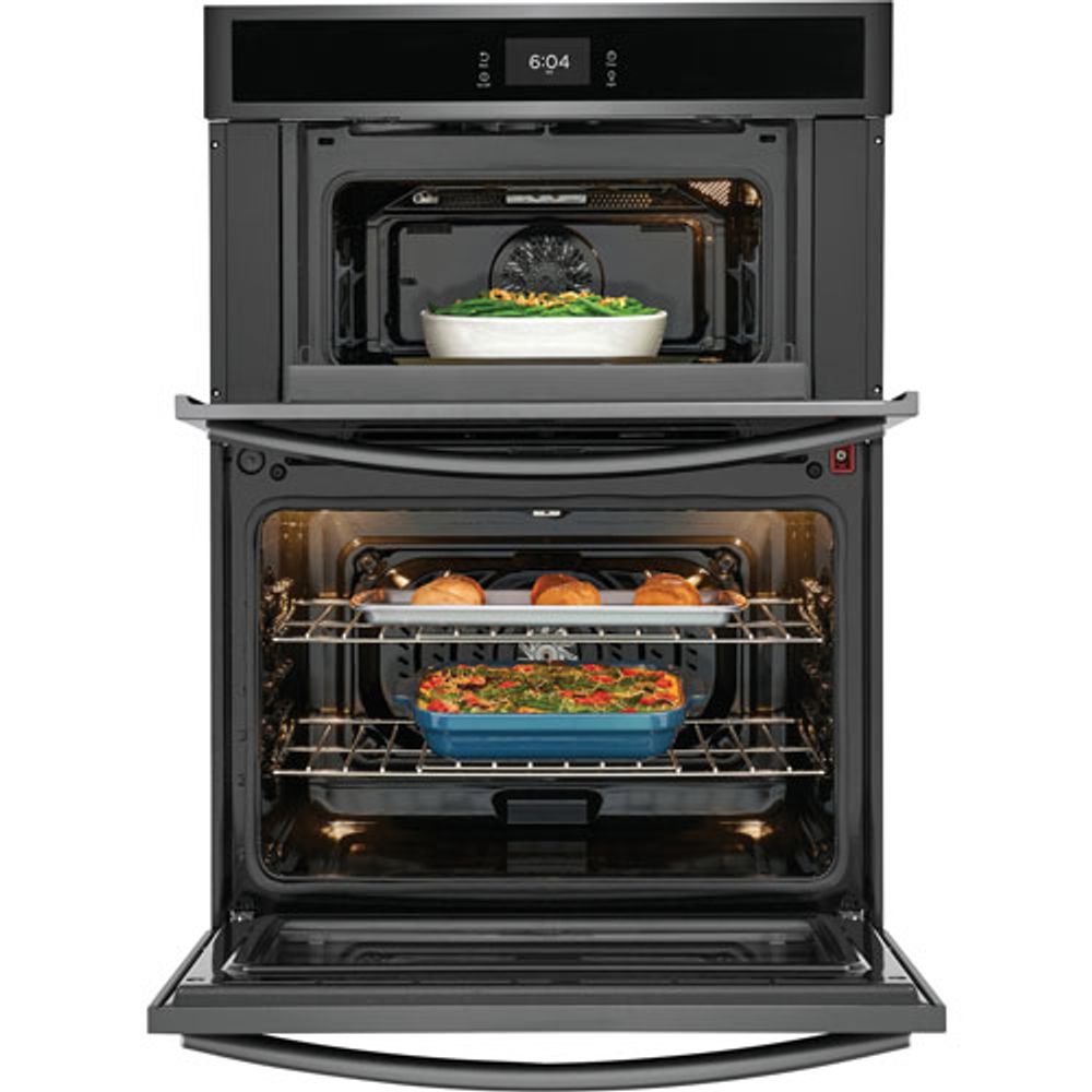 Frigidaire Gallery 30" 5.3 Cu. Ft. True Convection Electric Wall Oven (GCWM3067AD) - Black Stainless