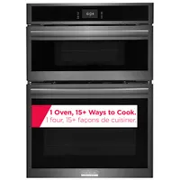 Frigidaire Gallery 30" 5.3 Cu. Ft. True Convection Electric Wall Oven (GCWM3067AD) - Black Stainless