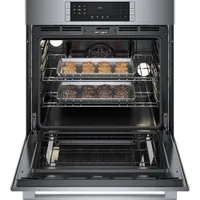 Bosch 30" 4.6 Cu. Ft. True Convection Electric Wall Oven (HBL8454UC) - Stainless Steel