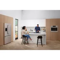 Four mural électrique à convection véritable 4,6 pi³ 30 po de Bosch (HBL8454UC) - Acier inoxydable