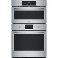 Bosch 30" 4.6 Cu. Ft. Double True Convection Electric Wall Oven (HBL5754UC) - Stainless Steel