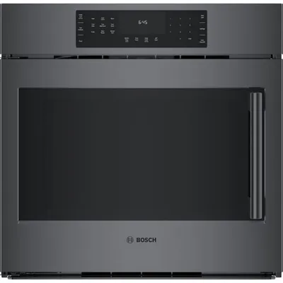 Bosch 30" 4.6 Cu. Ft. True Convection Electric Wall Oven (HBL8444LUC) - Black Stainless