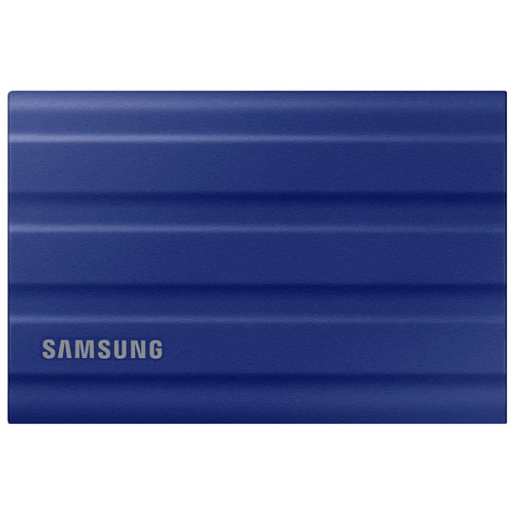 Disque SSD externe USB 3.2 de 1 To T7 Shield de Samsung (MU-PE1T0R/AM) - Bleu