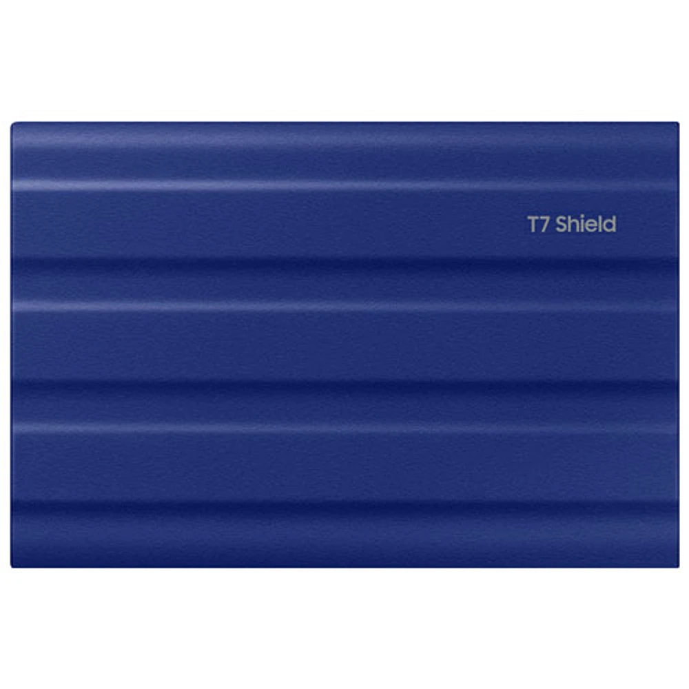 Disque SSD externe USB 3.2 de 1 To T7 Shield de Samsung (MU-PE1T0R/AM) - Bleu