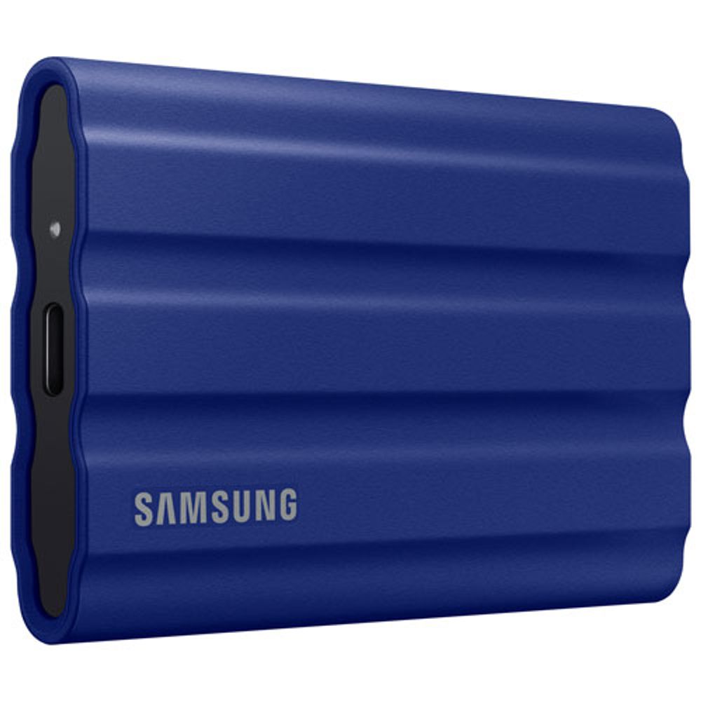 Samsung T7 Shield 1TB USB 3.2 External Solid State Drive (MU-PE1T0R/AM) - Blue