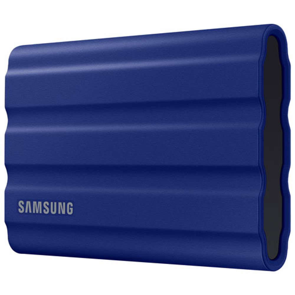 Samsung T7 Shield 1TB USB 3.2 External Solid State Drive (MU-PE1T0R/AM) - Blue