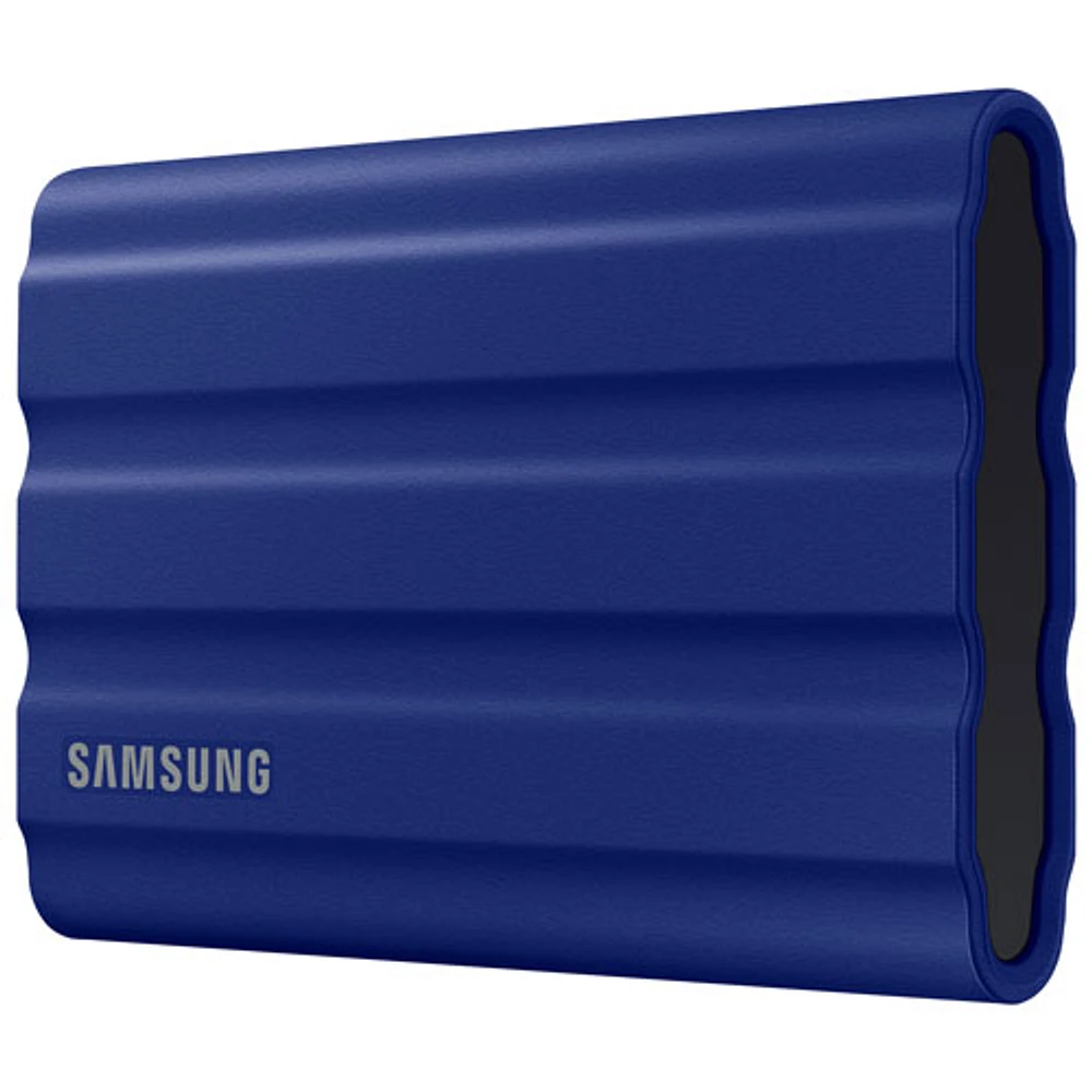 Disque SSD externe USB 3.2 de 1 To T7 Shield de Samsung (MU-PE1T0R/AM) - Bleu