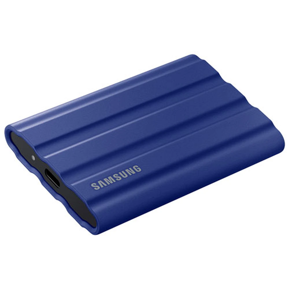 Disque SSD externe USB 3.2 de 1 To T7 Shield de Samsung (MU-PE1T0R/AM) - Bleu