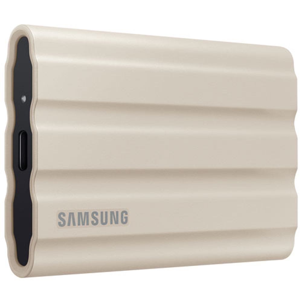 Samsung T7 Shield 1TB USB 3.2 External Solid State Drive (MU-PE1T0K/AM) - Beige