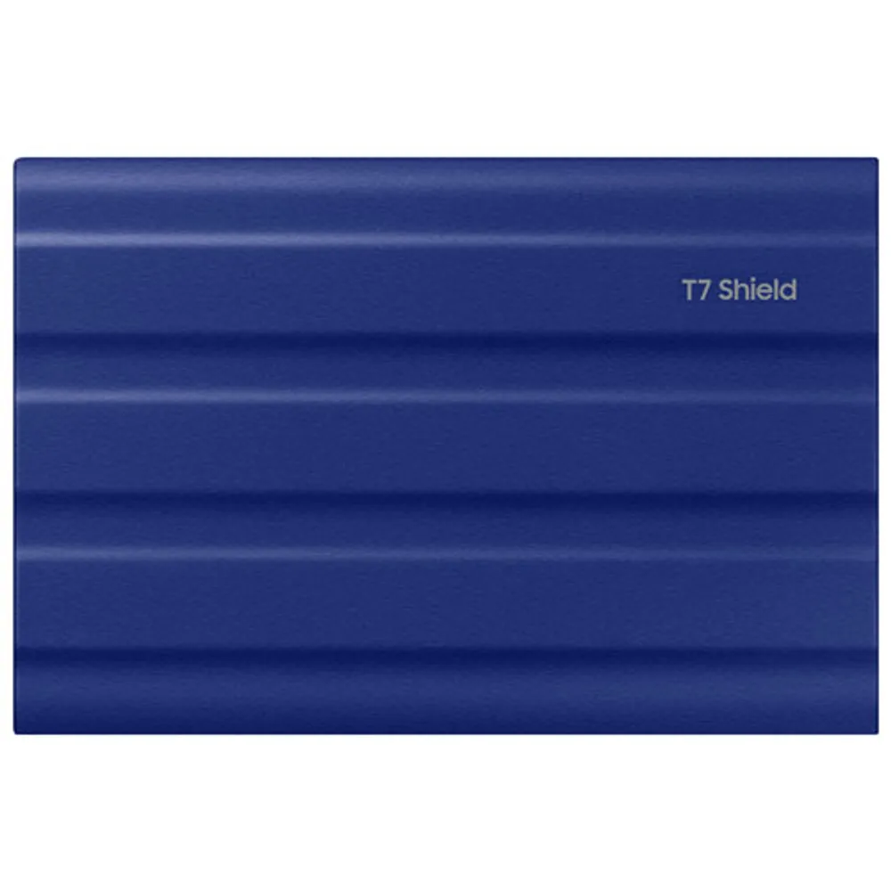 Disque SSD externe USB 3.2 de 2 To T7 Shield de Samsung (MU-PE2T0R/AM) - Bleu