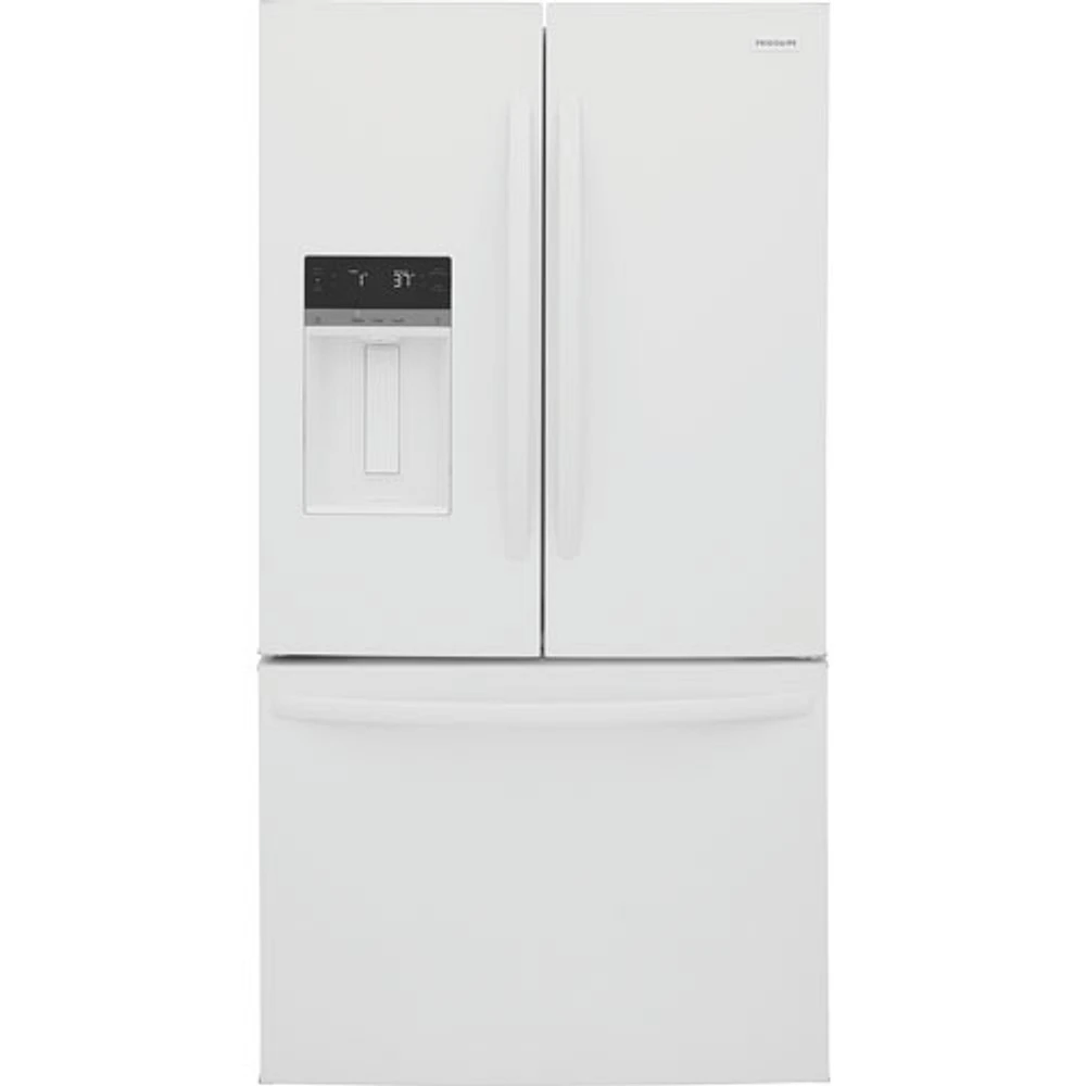 Frigidaire 36" 27.8 Cu. Ft. French Door Refrigerator with Water & Ice Dispenser (FRFS2823AW) - White