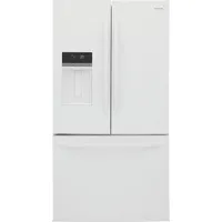 Frigidaire 36" 27.8 Cu. Ft. French Door Refrigerator with Water & Ice Dispenser (FRFS2823AW) - White