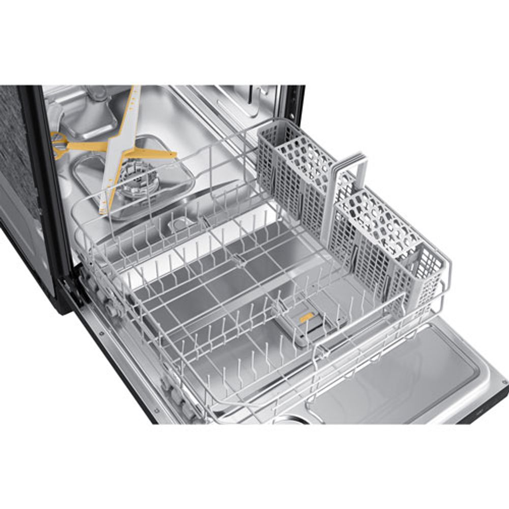 Samsung 24" 44dB Built-In Dishwasher with Third Rack (DW80B6060UG/AC) - Black Stainless