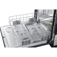 Samsung 24" 44dB Built-In Dishwasher with Third Rack (DW80B6060UG/AC) - Black Stainless