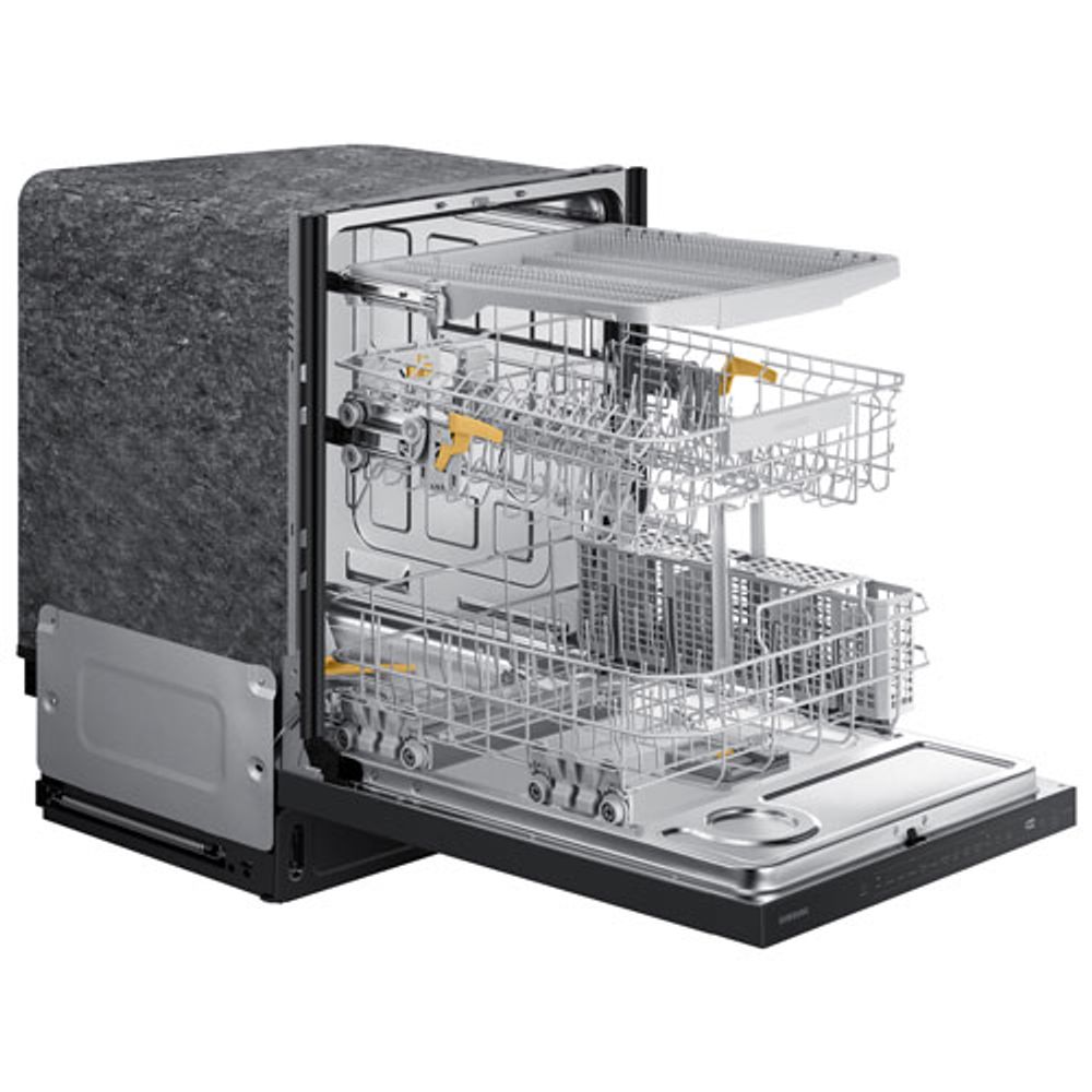 Samsung 24" 44dB Built-In Dishwasher with Third Rack (DW80B6060UG/AC) - Black Stainless