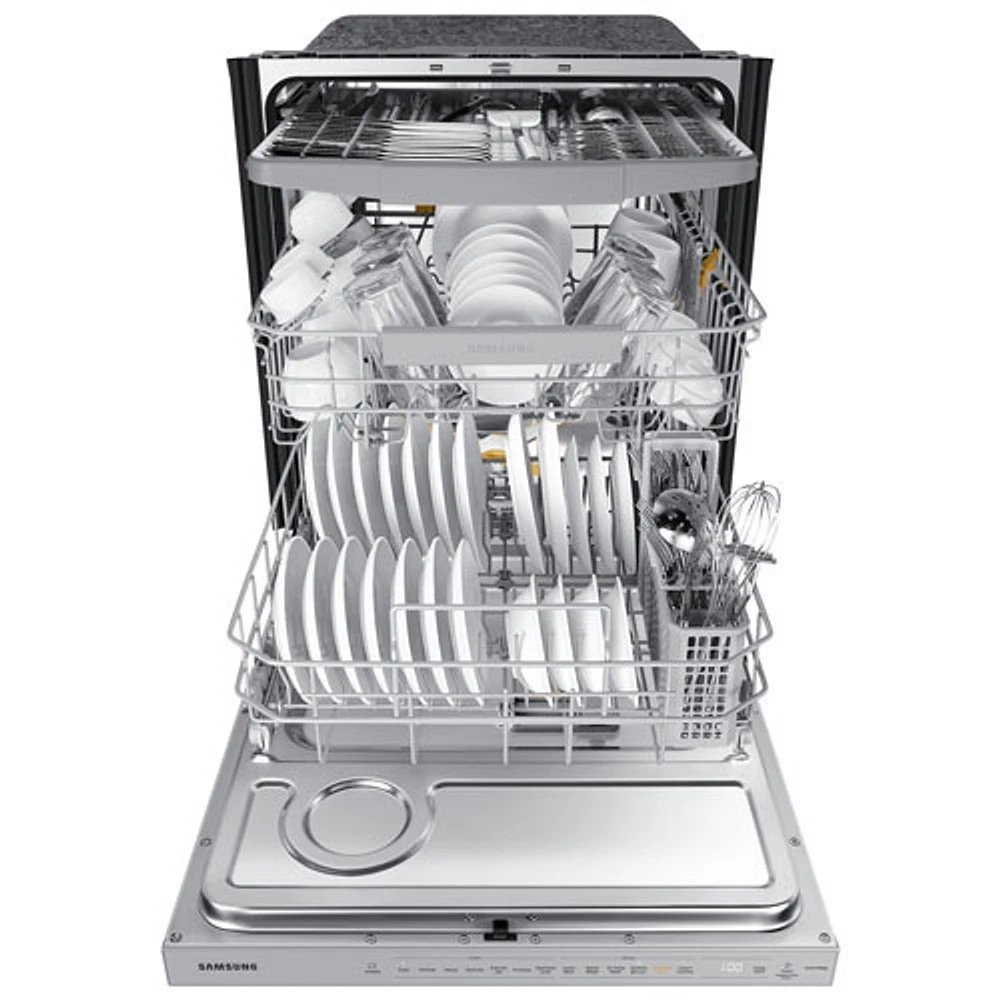 Samsung 24" 42dB Built-In Dishwasher with Third Rack (DW80B7070US/AC) - Stainless Steel