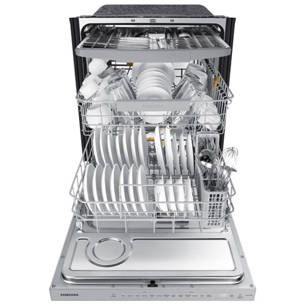 Samsung 24" 44dB Built-In Dishwasher with Third Rack (DW80B6060US/AC) - Stainless Steel