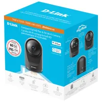 D-Link Pro Compact Semi-Wireless Indoor Pan & Tilt 1080p Full HD IP Camera - Black