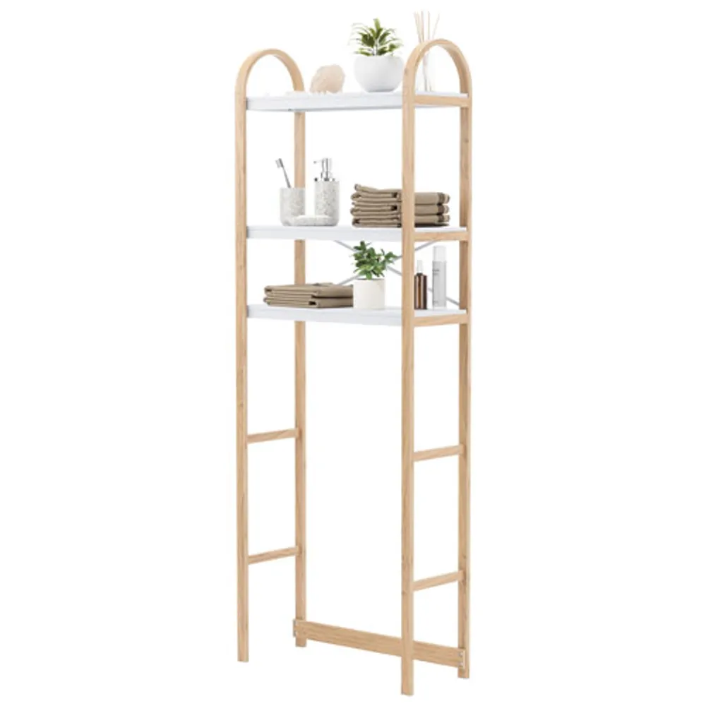 Umbra Bellwood 3-Shelf Over The Toilet Shelf - Wht/Natural