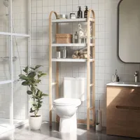 Umbra Bellwood 3-Shelf Over The Toilet Shelf - Wht/Natural