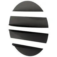 Umbra Solis 4-Shelf Wall Shelves - Black