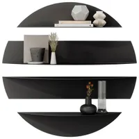 Umbra Solis 4-Shelf Wall Shelves - Black