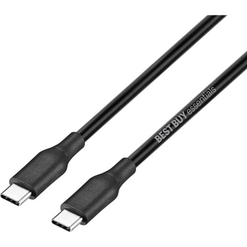 Best Buy Essentials 1.5m (4.9 ft.) USB-C to USB-C Cable (BE-MCC522K-C)