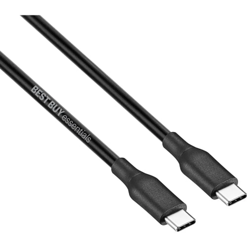 Best Buy Essentials 1.5m (4.9 ft.) USB-C to USB-C Cable (BE-MCC522K-C)