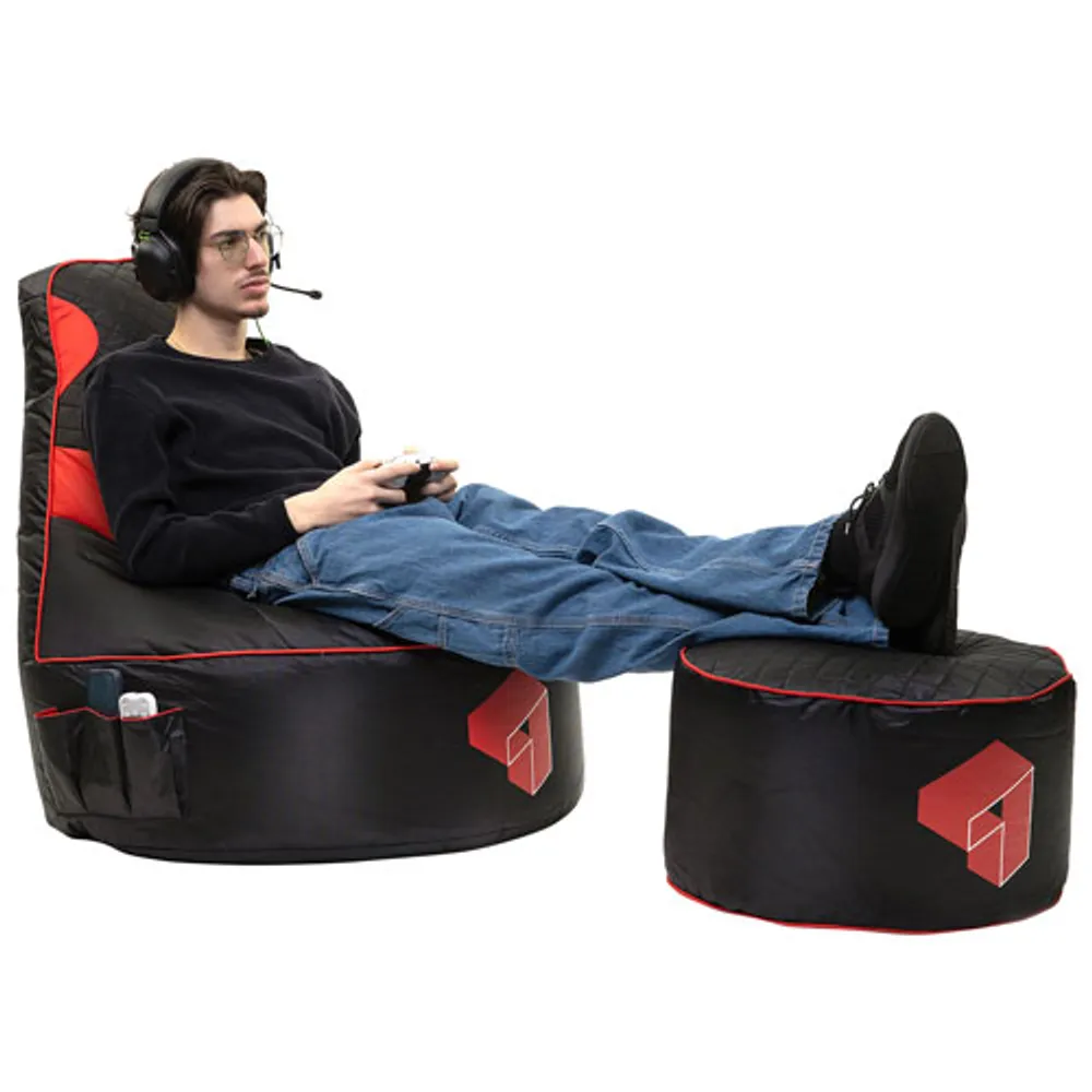 Beadbox Gaming Polyester High Back Bean Bag Chair