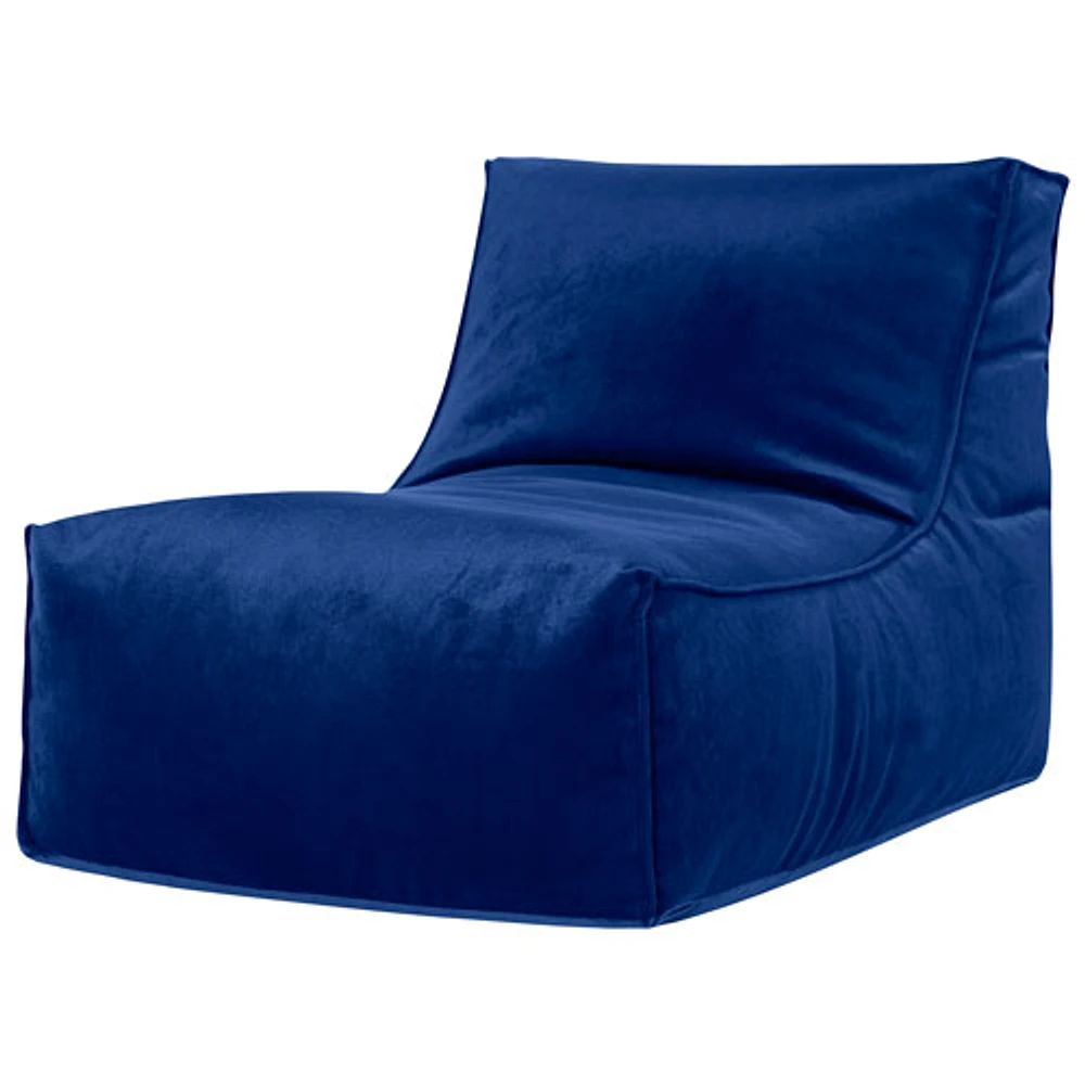 Fauteuil poire en velours Rock