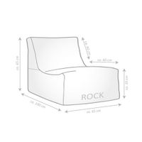 Rock Velvet Bean Bag Chair