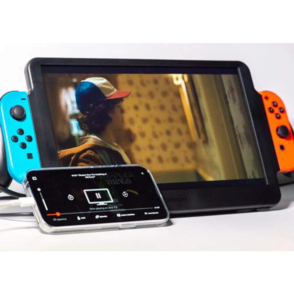 Moniteur de 11,6 po ORION d'Up-Switch avec deux haut-parleurs stéréo pour Switch - Noir