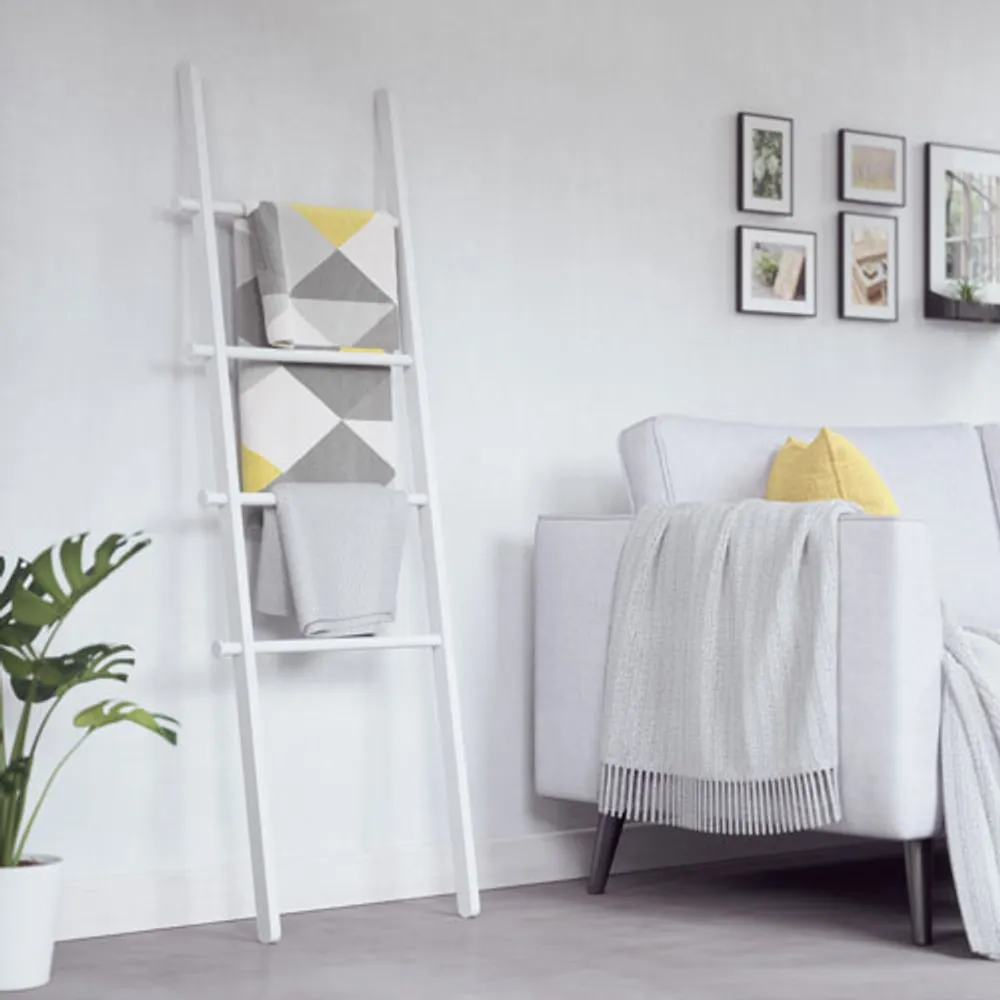 Umbra Leana Ladder Clothes/Towel Rack - White