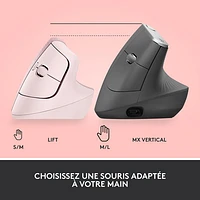Logitech Lift Vertical Ergonomic 4000 DPI Wireless Mouse