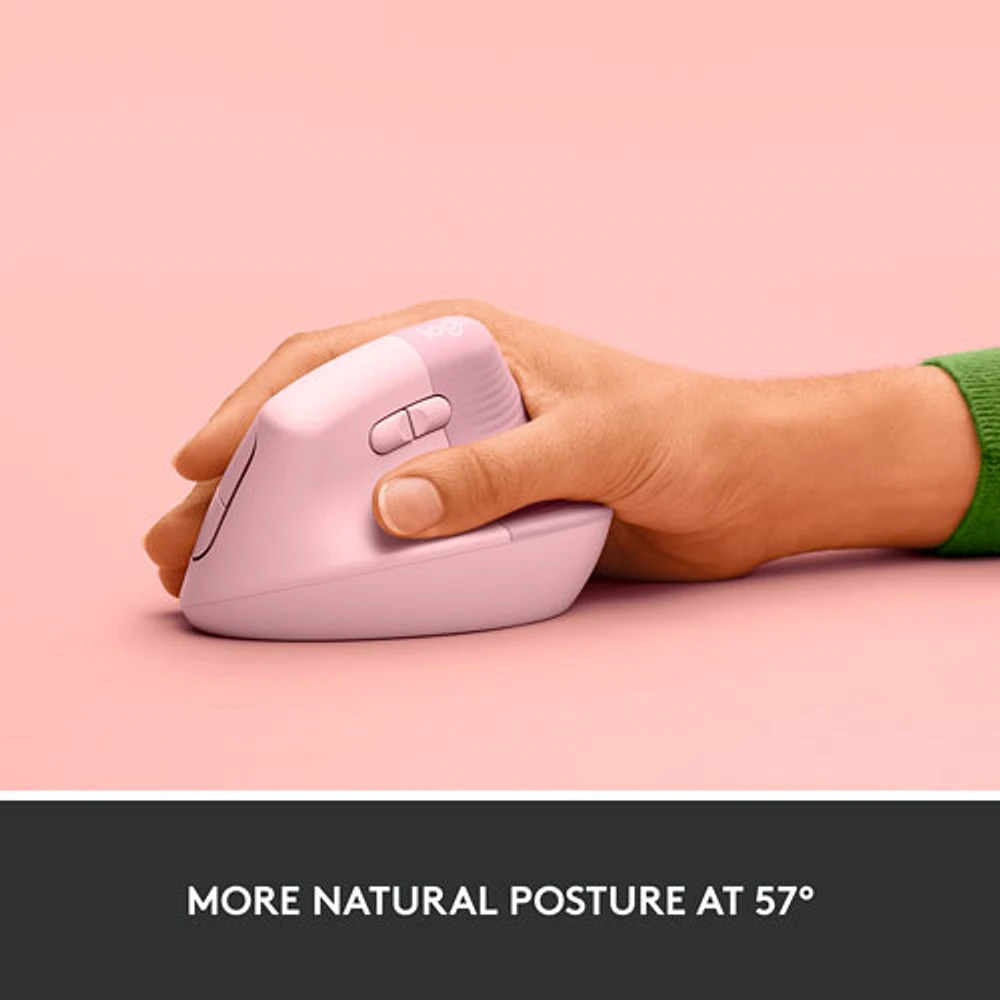 Logitech Lift Vertical Ergonomic 4000 DPI Wireless Mouse