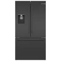 Bosch 36" 26 Cu. Ft. French Door Refrigerator with Water & Ice Dispenser (B36FD50SNB) - Black Stainless