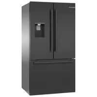 Bosch 36" 26 Cu. Ft. French Door Refrigerator with Water & Ice Dispenser (B36FD50SNB) - Black Stainless