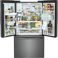 Frigidaire Gallery 36" French Door Refrigerator w/ Water/Ice Dispenser (GRFS2853AD) -Black Stainless