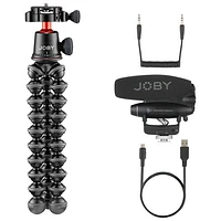 JOBY GorillaPod PRO Vlogger Kit with Wavo PRO On-Camera Microphone & GorillaPod 3K PRO Tripod