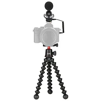 JOBY GorillaPod PRO Vlogger Kit with Wavo PRO On-Camera Microphone & GorillaPod 3K PRO Tripod