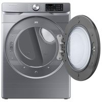 Samsung 7.5 Cu. Ft. Gas Steam Dryer (DVG45B6305P/AC) - Platinum