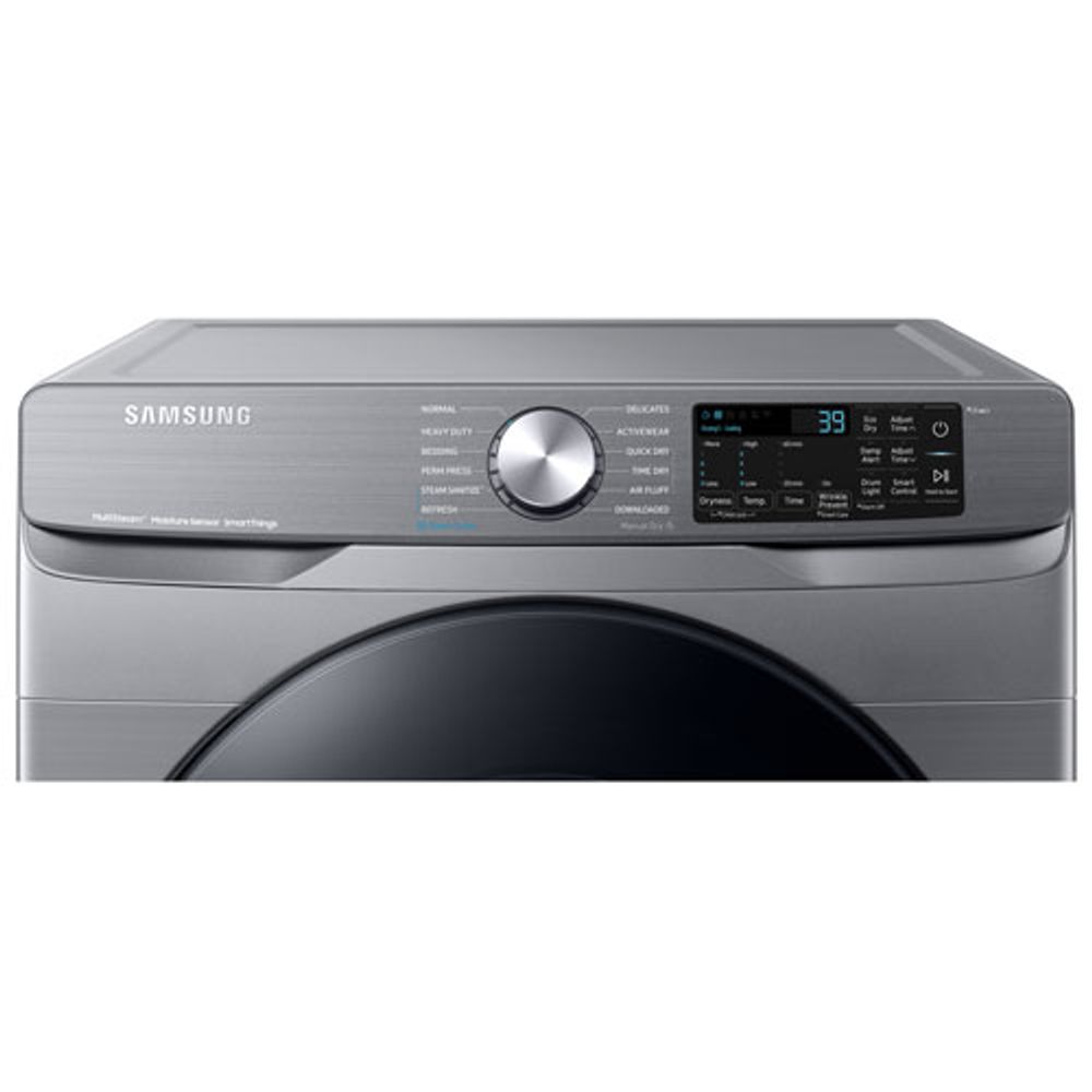 Samsung 7.5 Cu. Ft. Electric Steam Dryer (DVE45B6305P/AC) - Platinum