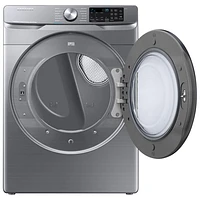 Samsung 7.5 Cu. Ft. Electric Steam Dryer (DVE45B6305P/AC) - Platinum