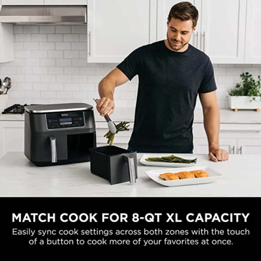 Ninja DZ550 Foodi 10 Quart 6-in-1 DualZone Smart XL Air Fryer $129.99