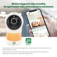 Interphone de surveillance vidéo Wi-Fi avec vision nocturne en couleur et zoom/pivot/inclinaison de LeapFrog (LF1911)