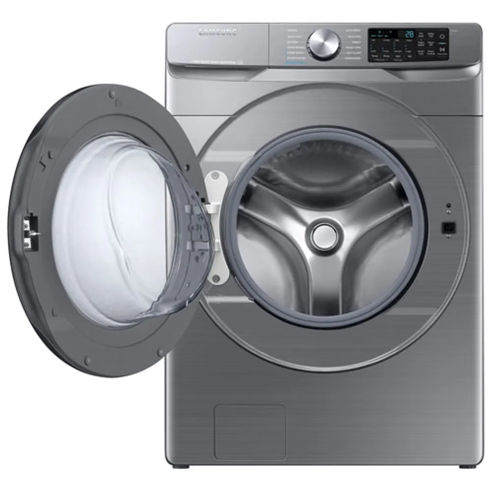 Samsung 5.2 Cu. Ft. High Efficiency Front Load Steam Washer (WF45B6300AP/US) - Platinum