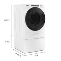 Whirlpool 5.2 Cu. Ft. Electric Washer & Dryer Combo (WFC682CLW) - White