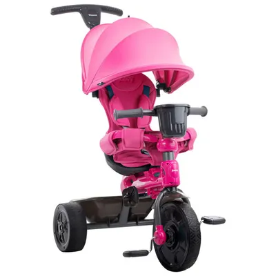 Joovy Tricycoo 4.1 10" Kids Push/Pedal Tricycle - Pink