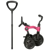 Tricycle à pédales/à pousser de 9 po pour enfants Tricycoo de Joovy - Rose
